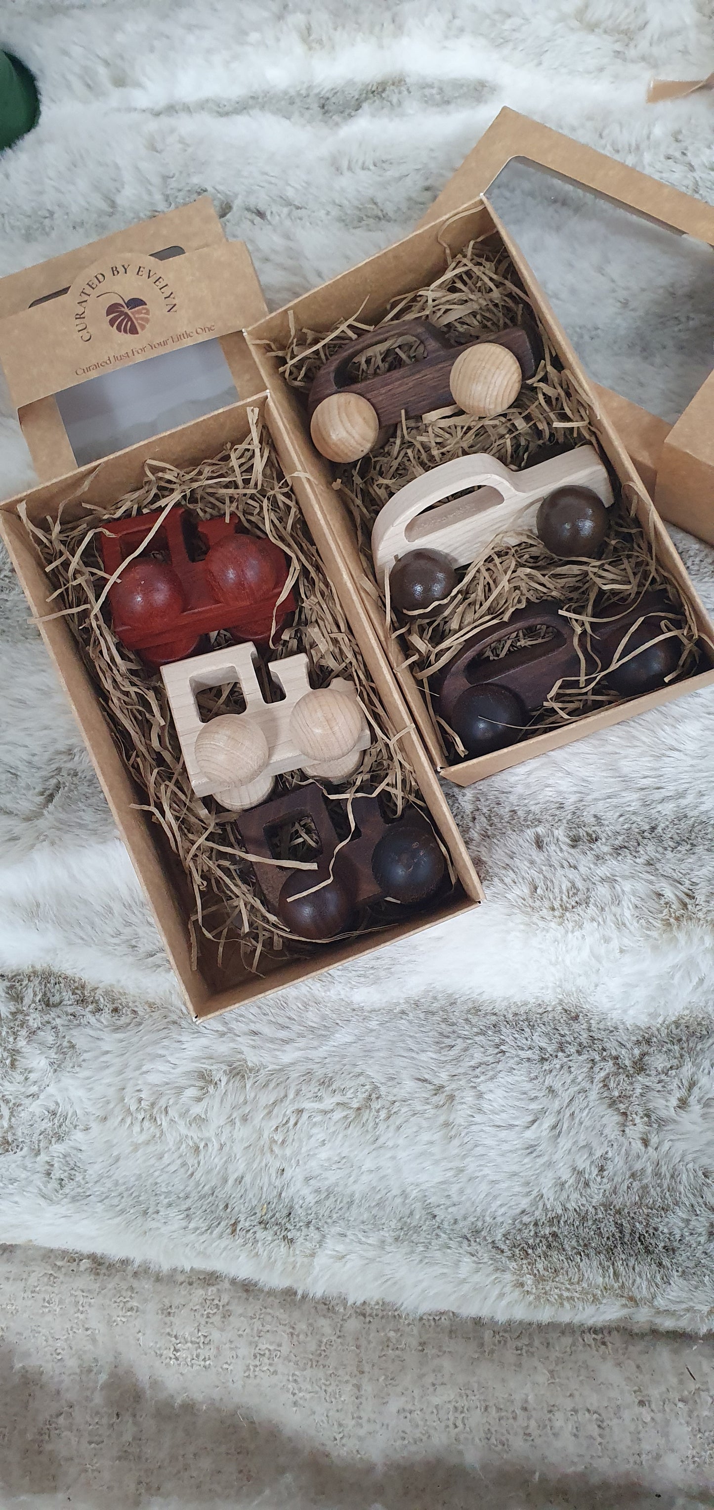 Wooden set of trains