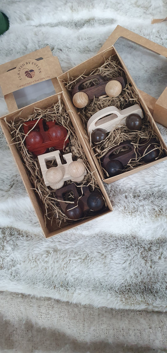 Wooden set of trains