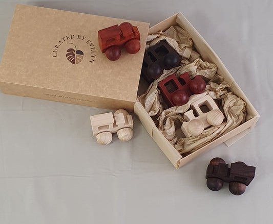 Wooden set of trains