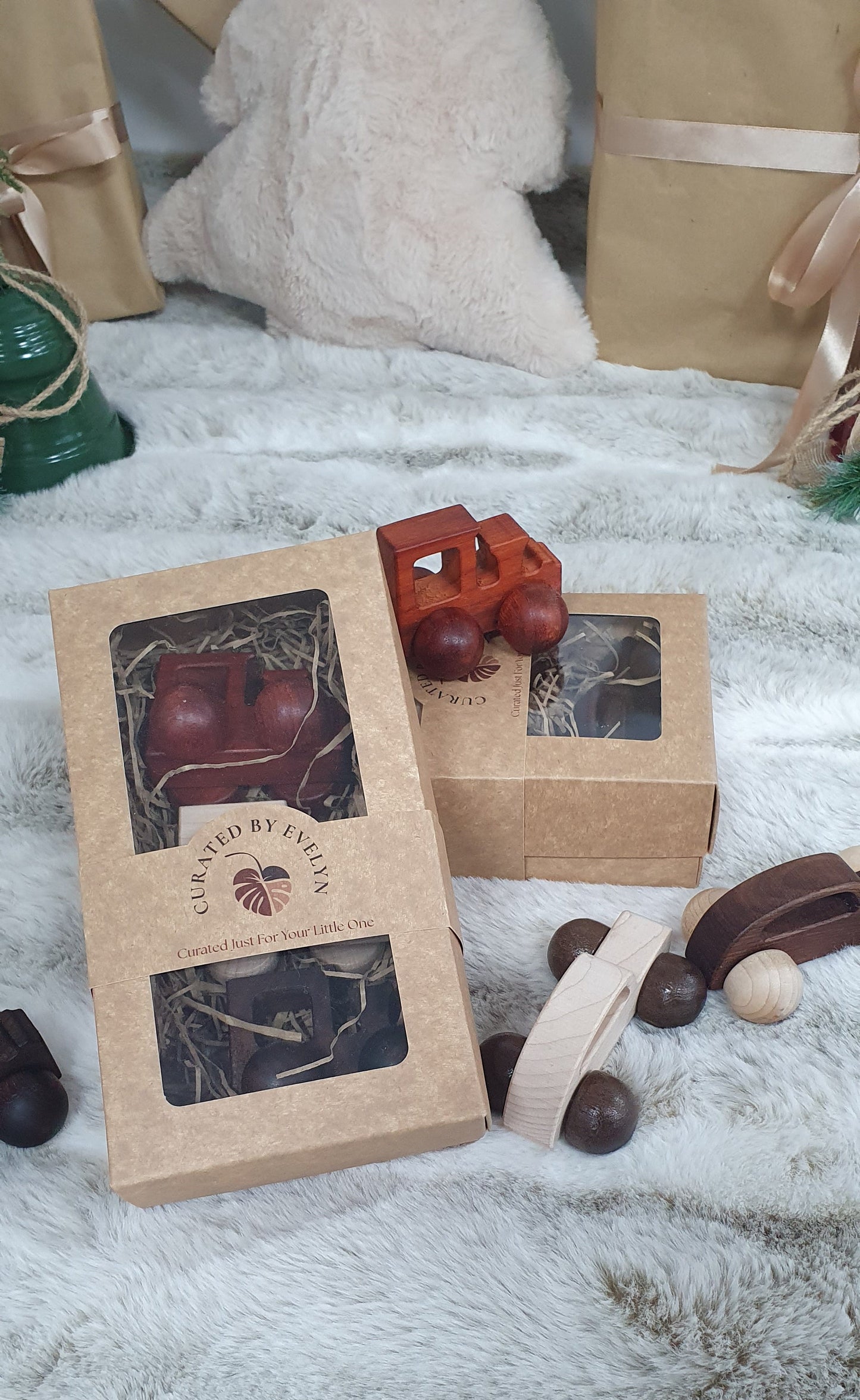 Wooden set of trains